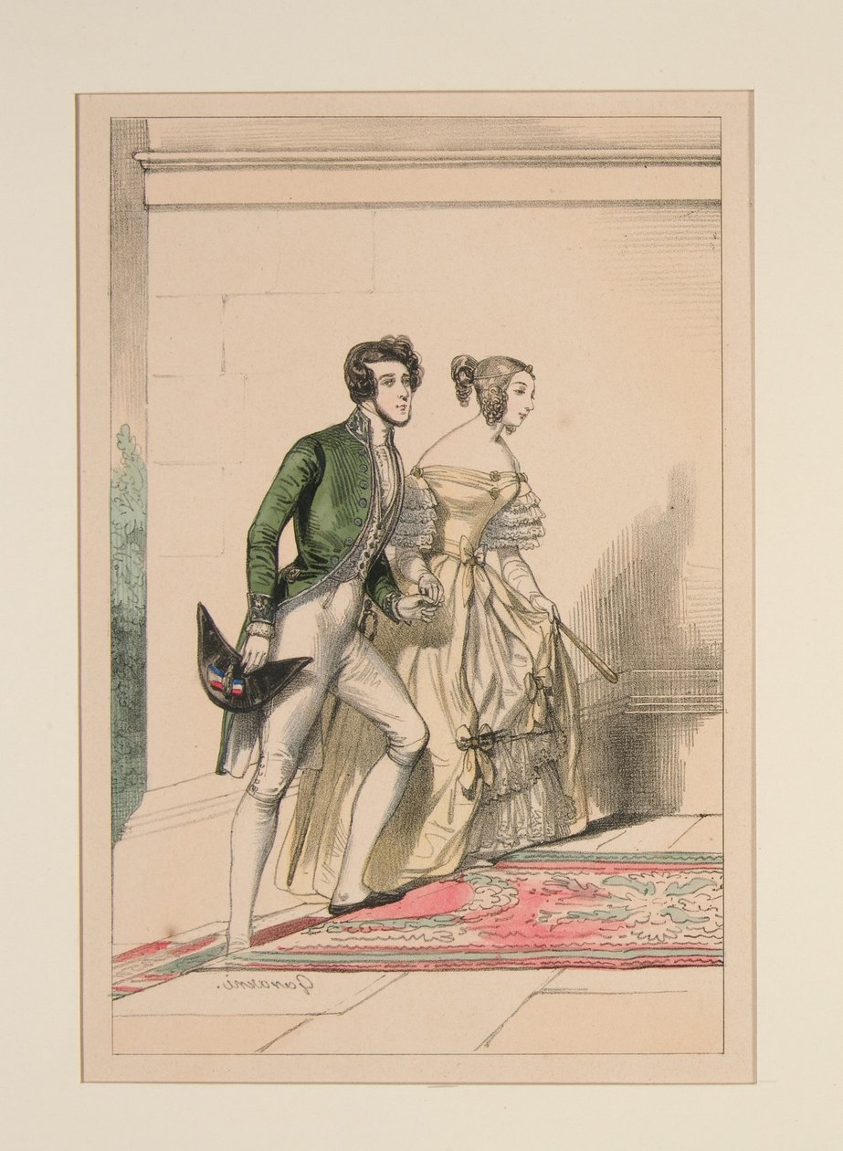 Hoffdrakt 1837, ... av Paul Gavarni