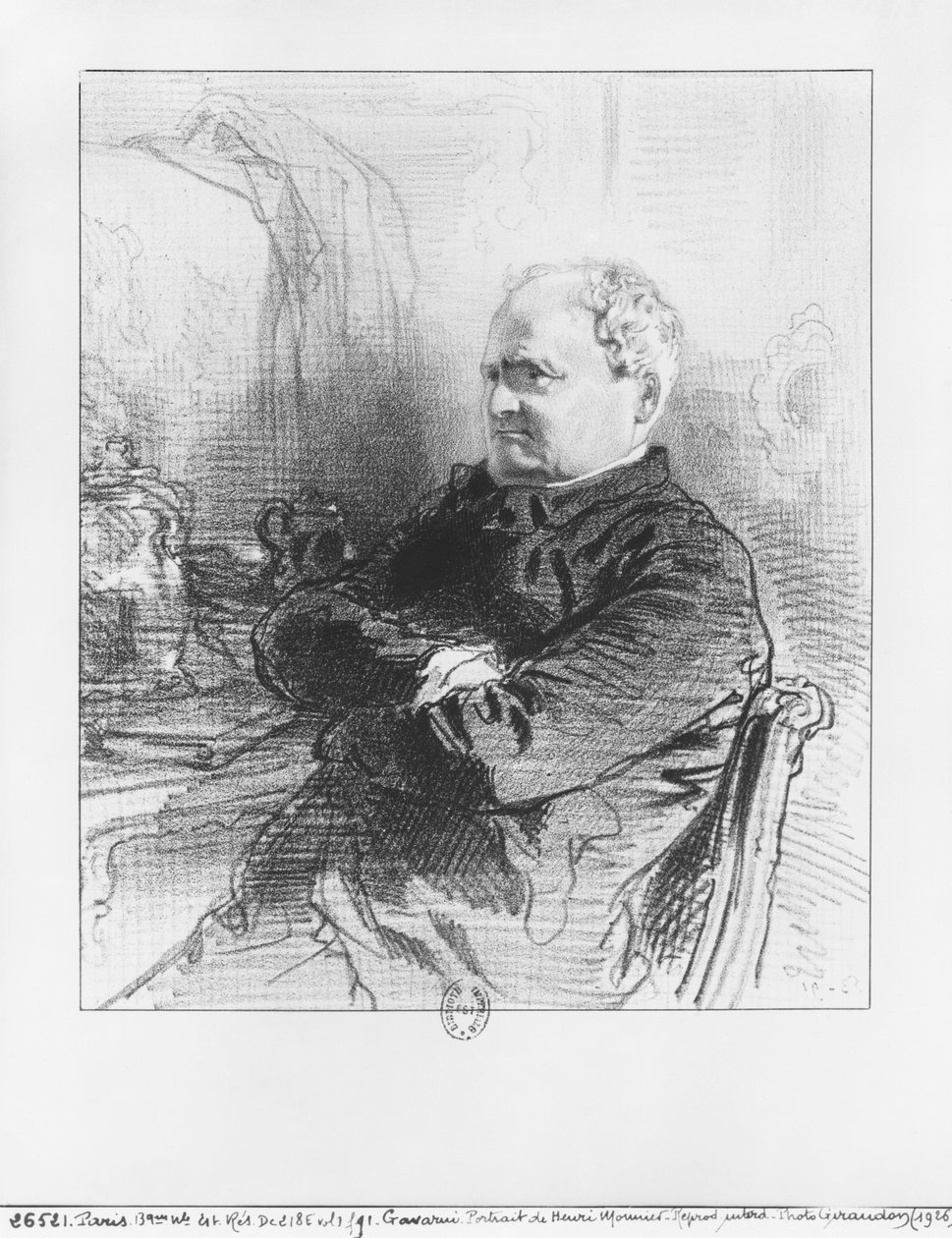 Henri Bonaventure Monnier av Paul Gavarni