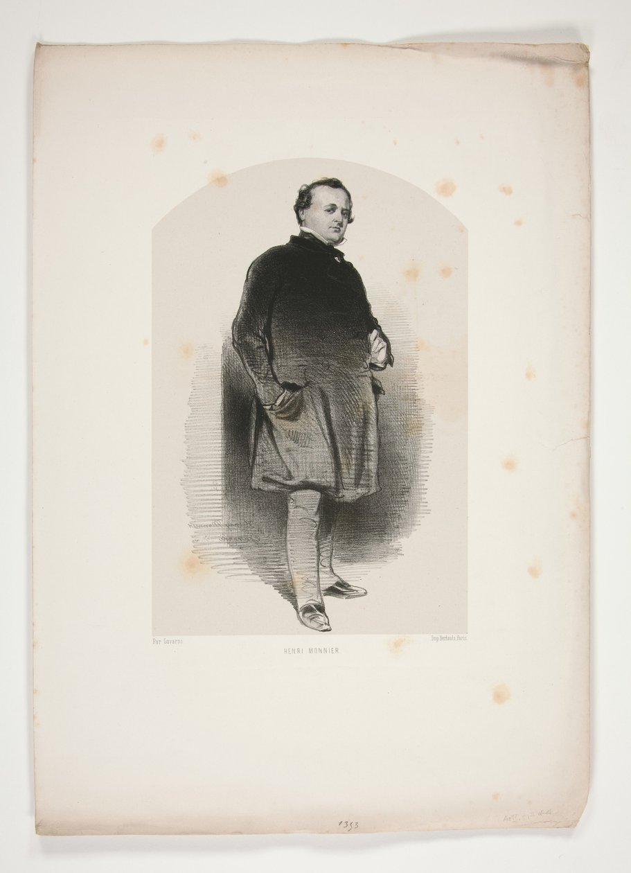 Henri Monnier av Paul Gavarni