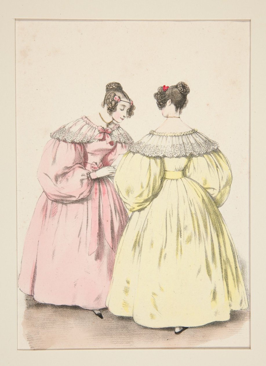 JANUAR 1836. - Kjole av gasbind i prinsessestil,... av Paul Gavarni