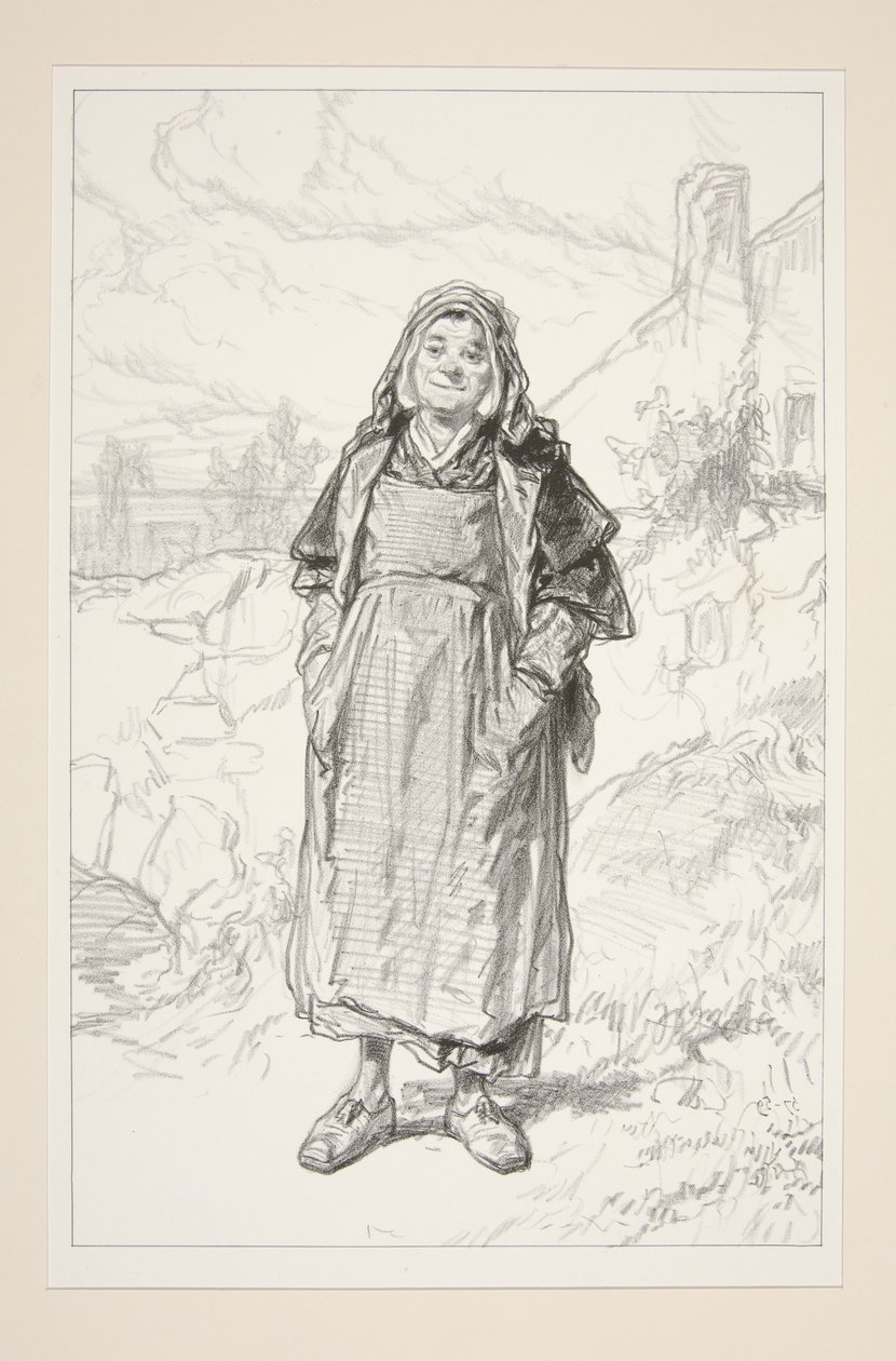 Melkeselger. Byantrekk. av Paul Gavarni