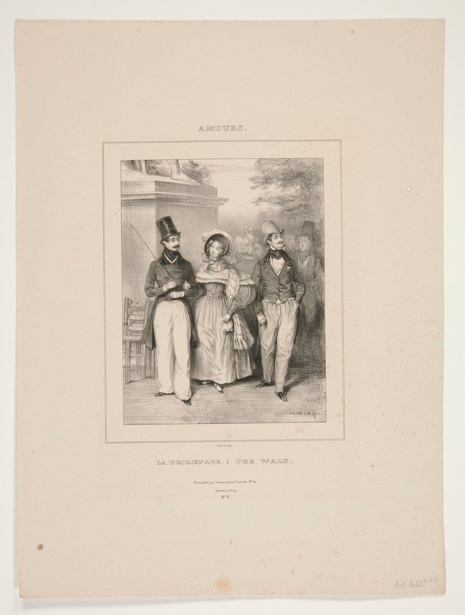LA PROMENADEN. - GANGEN. av Paul Gavarni