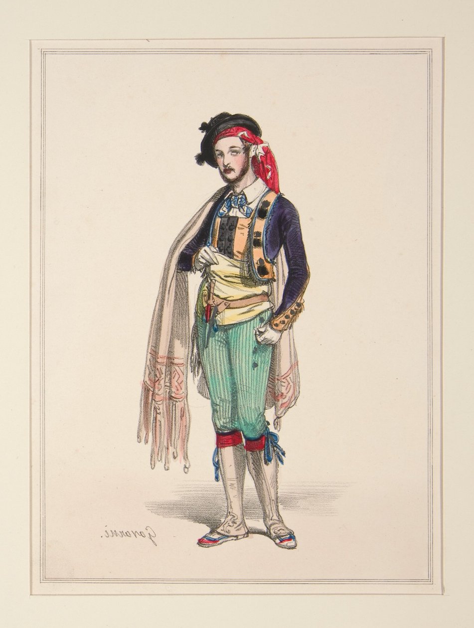 Muldyrføreren. (Kunstnerkostyme). av Paul Gavarni