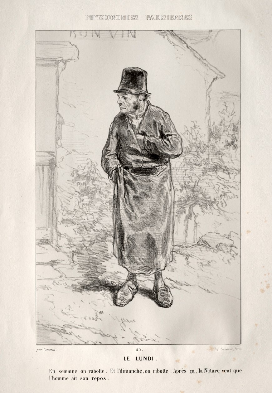 Mandag. av Paul Gavarni