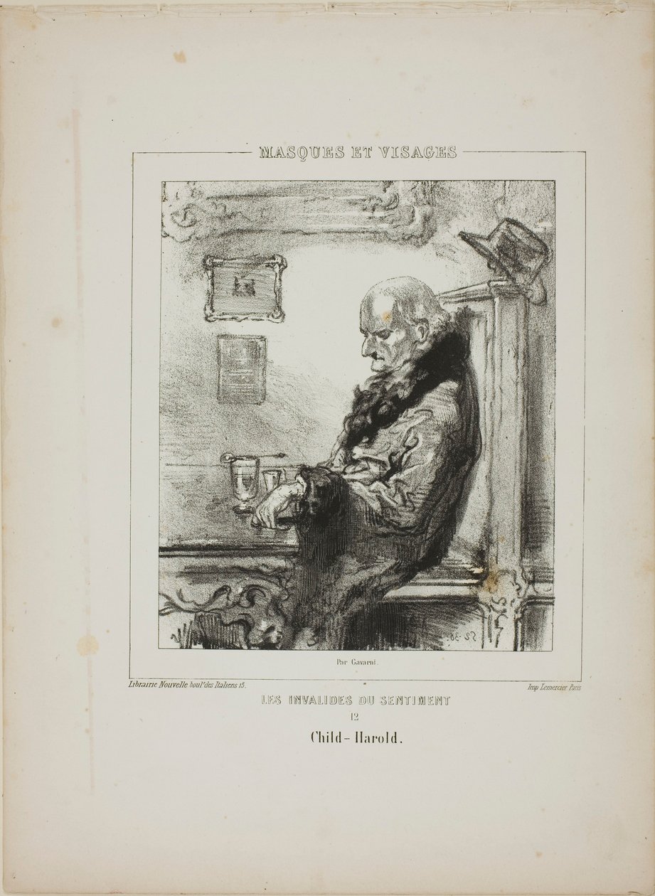 De følelsesmessig svake: Child-Harold av Paul Gavarni