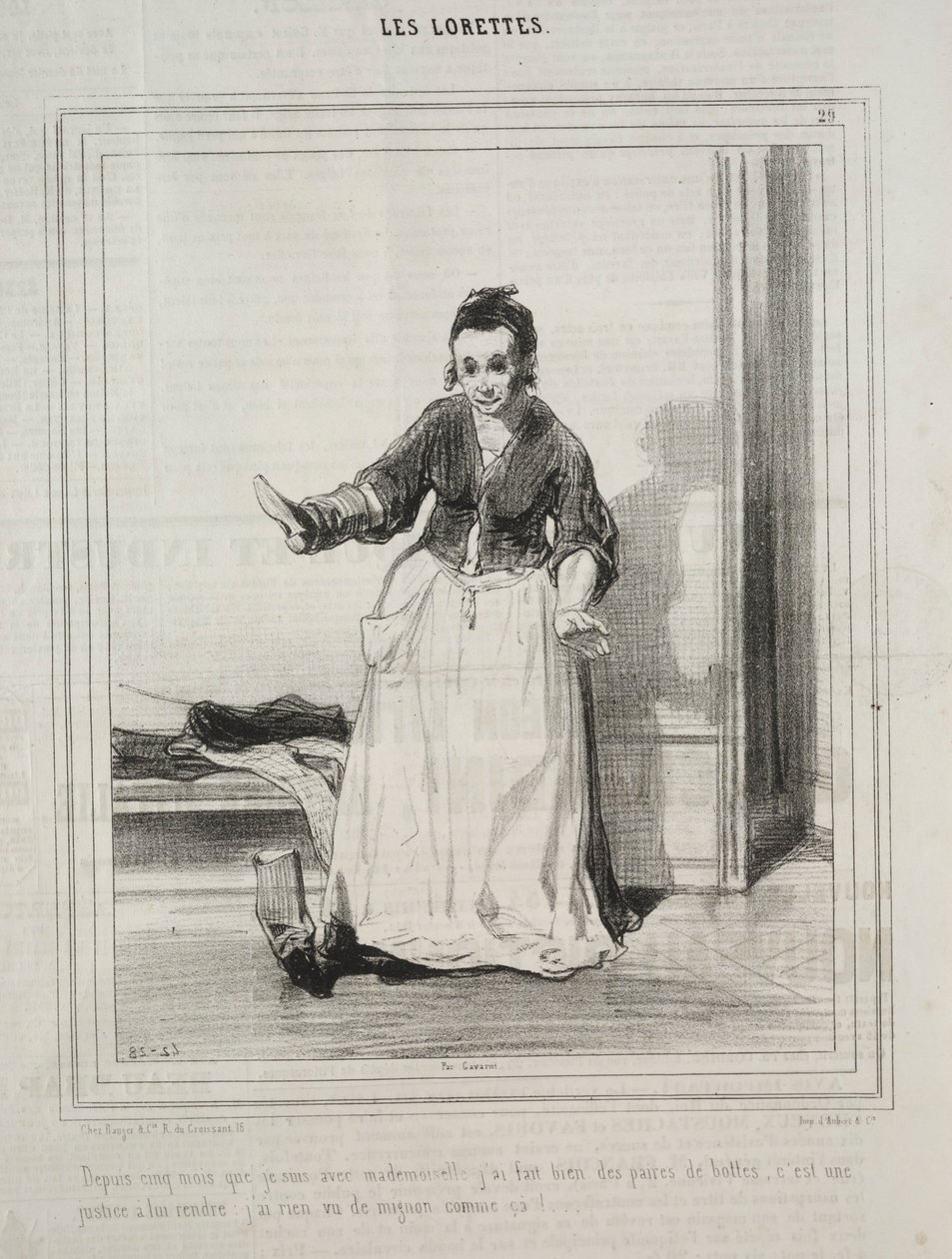 The Lorettes, 1842. av Paul Gavarni