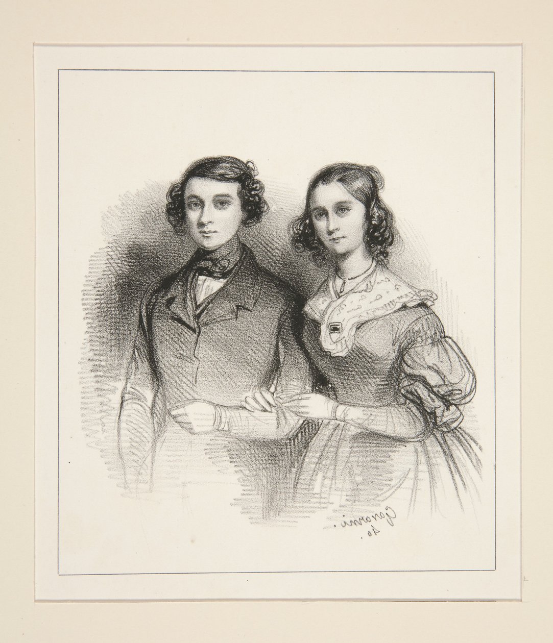 Herr og fru Emile Taigny av Paul Gavarni