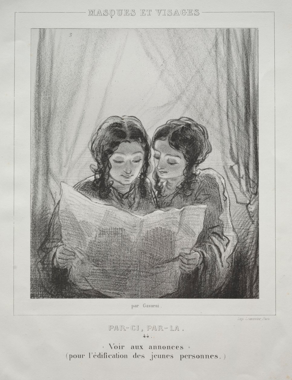 Masker og ansikter. av Paul Gavarni