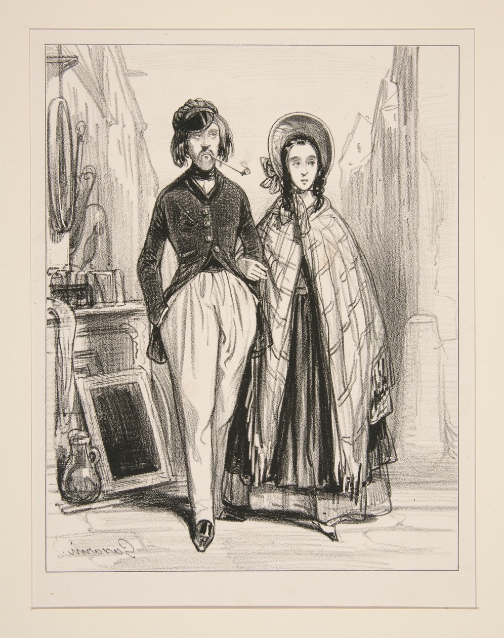 Monsieur og Madame Ernest... av Paul Gavarni