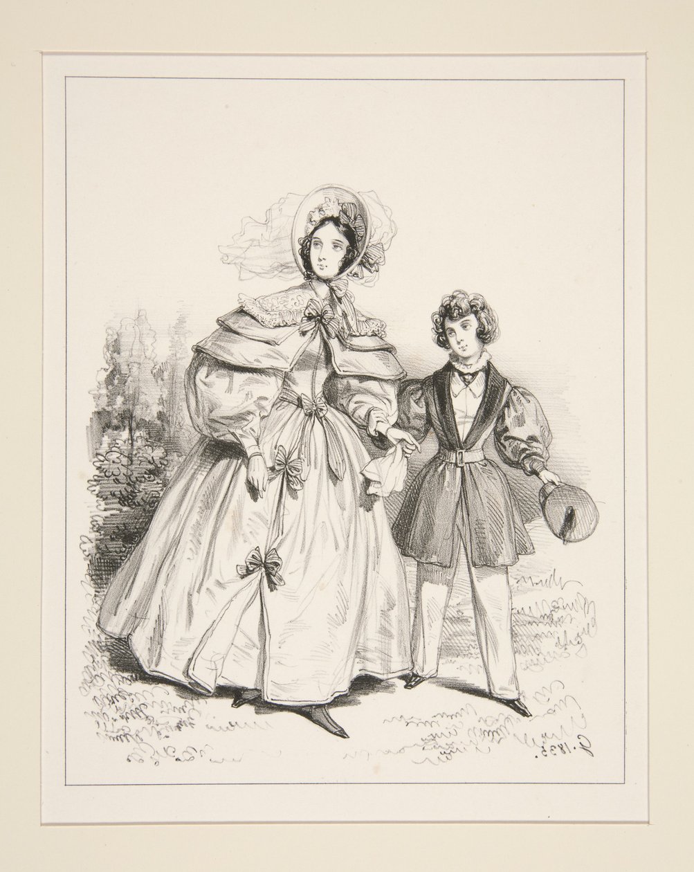 MORGENNEGLISJÉ. 1835. av Paul Gavarni
