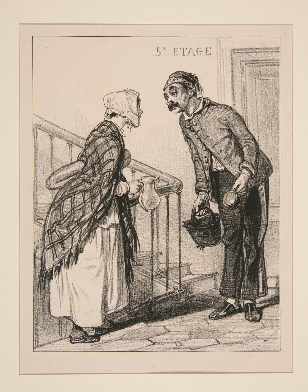 Er det ikke Dem, Madame, som jeg hadde gleden av å se i går på balkongen i Det italienske teater? av Paul Gavarni