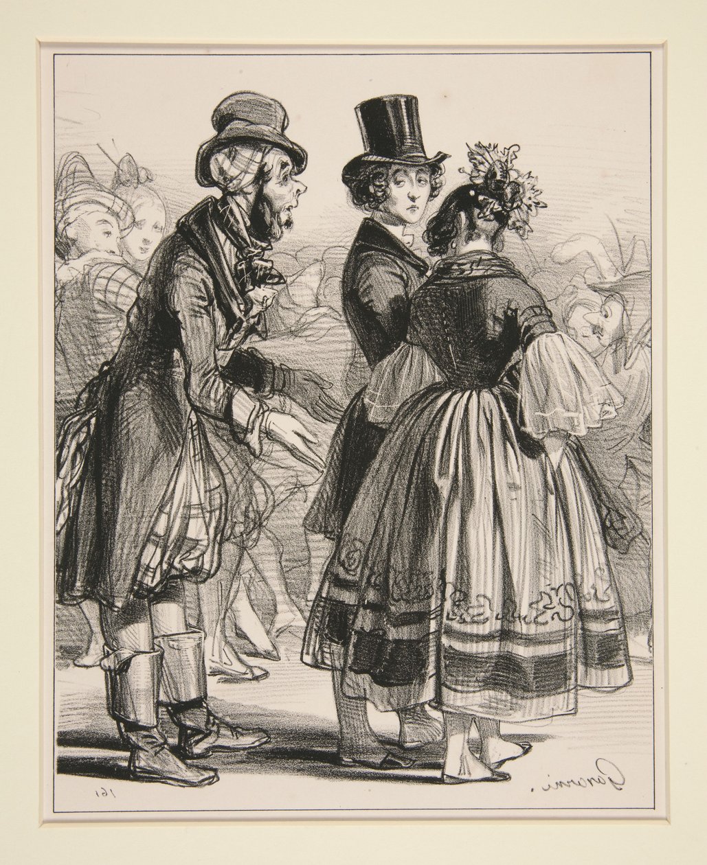 Nr. 6 - Karneval - Lån meg litt, tyv... av Paul Gavarni
