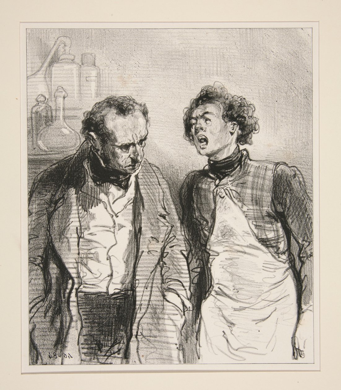 Sjef! - Hva? - Jeg har ikke spist frokost! - Hva?... av Paul Gavarni
