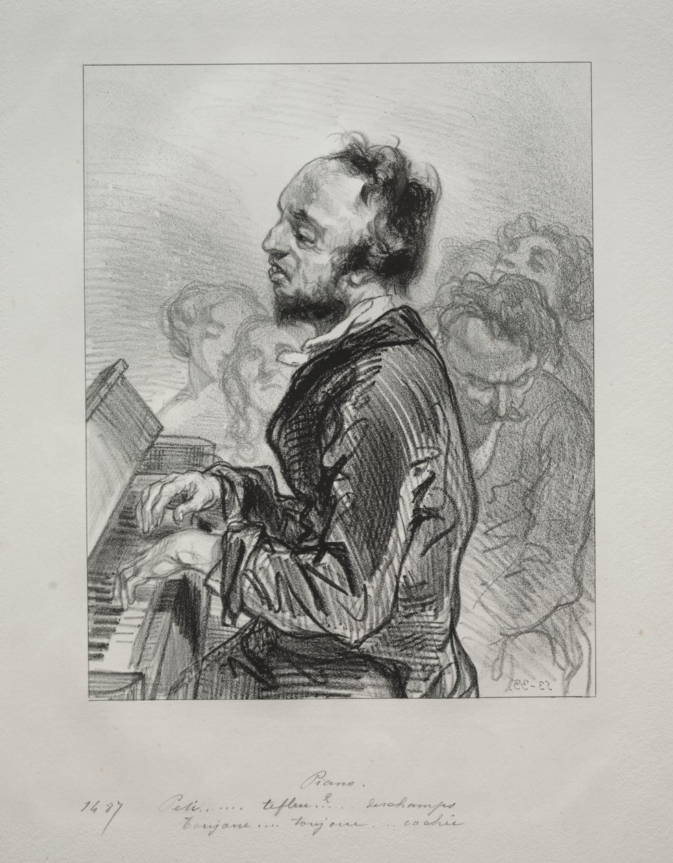 Piano av Paul Gavarni