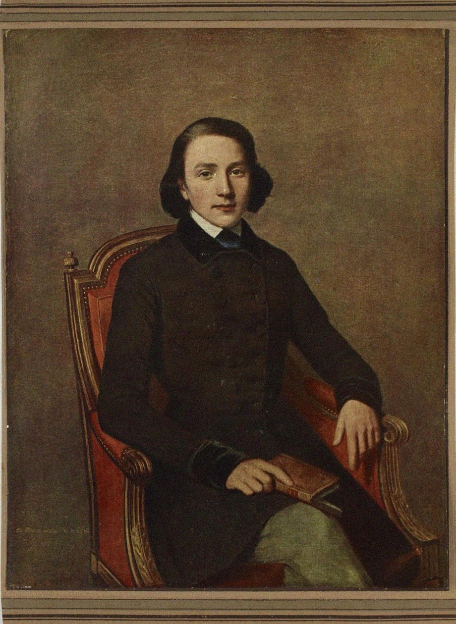 Portrett av Victor Hugo 1802-1885 av Paul Gavarni