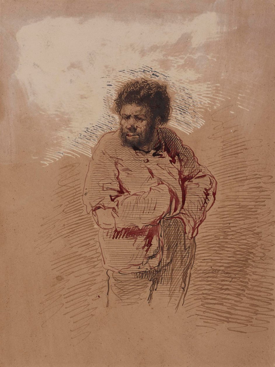 Portrett av en mann av Paul Gavarni