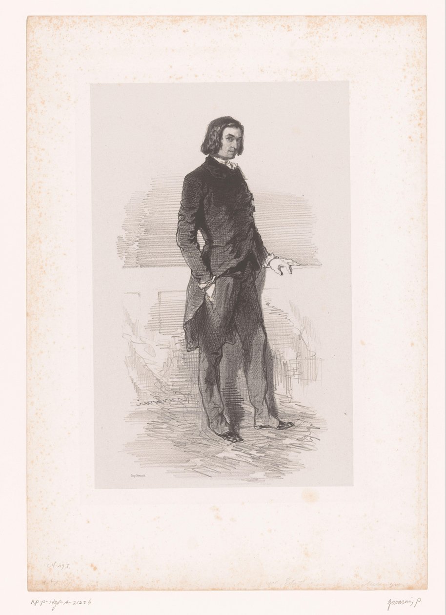 Portrett av Étienne Mélingue av Paul Gavarni
