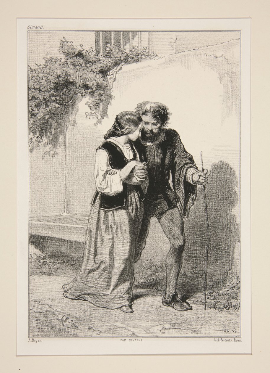 Rose de Tannebourg. av Paul Gavarni