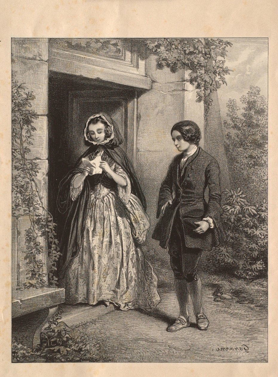 Rousseau og Madame de Warens av Paul Gavarni