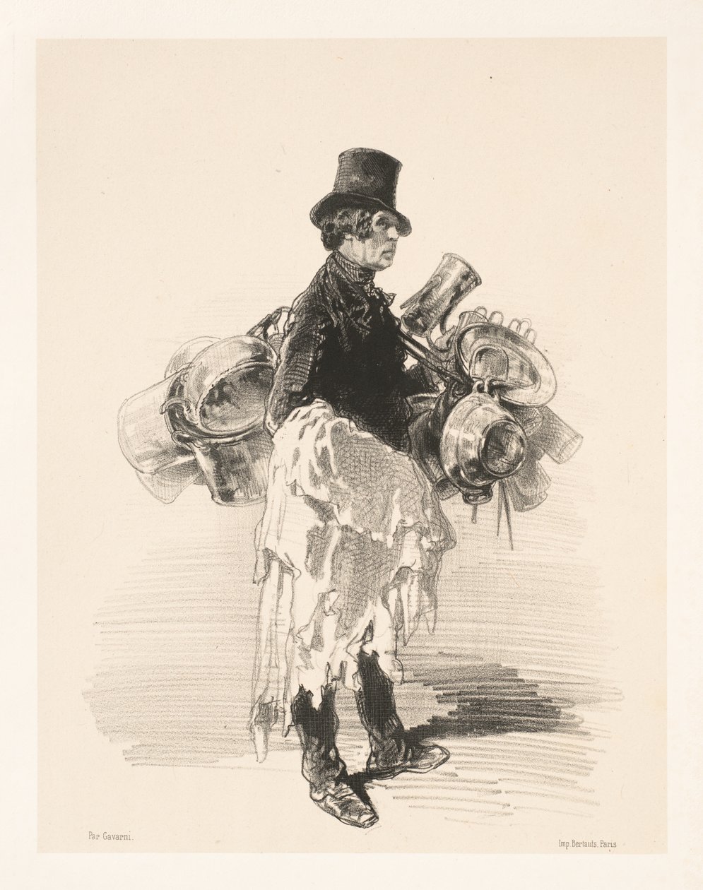 Kjeleselger (Marchand de casseroles) av Paul Gavarni