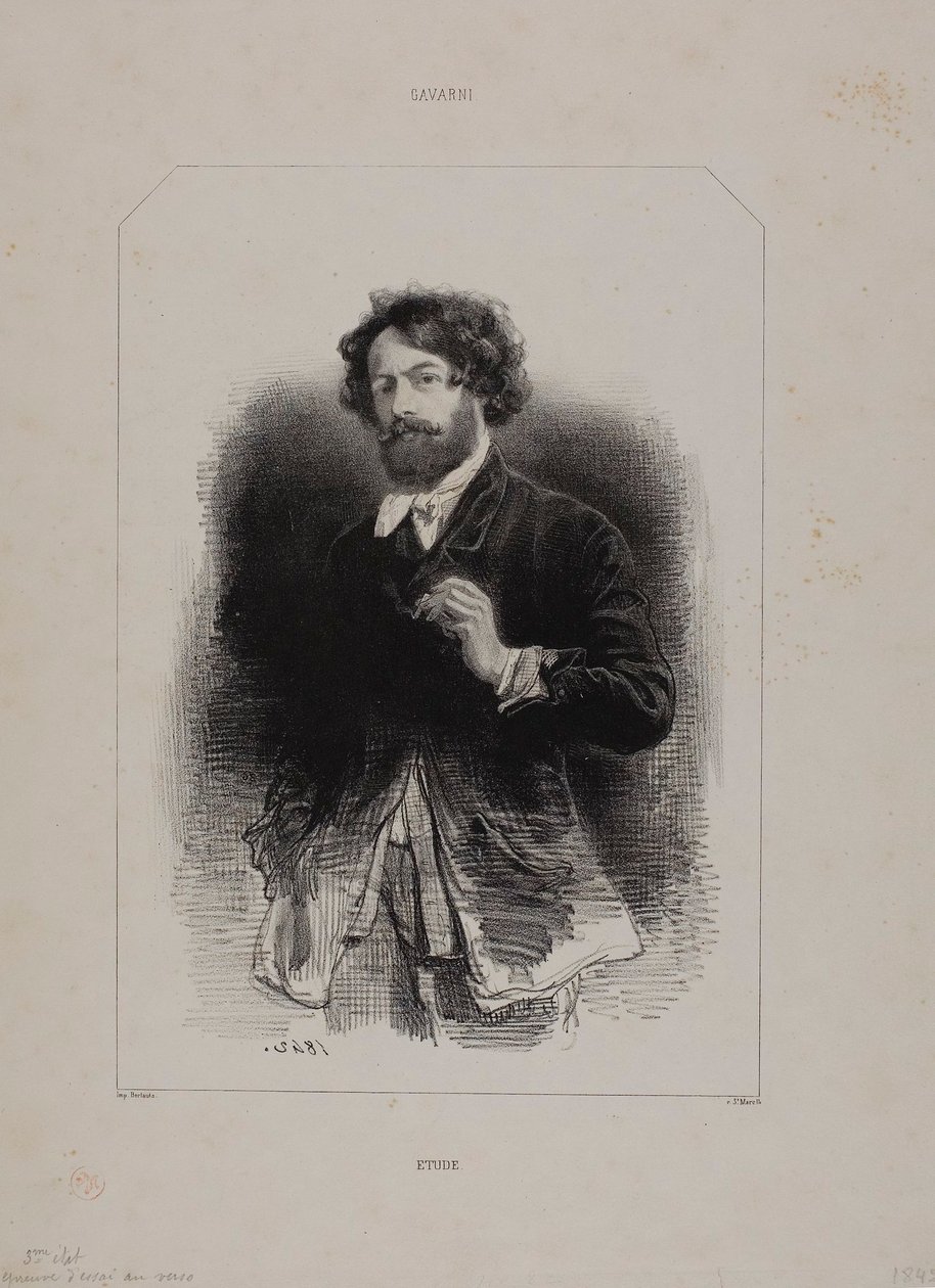 Selvportrett av Paul Gavarni