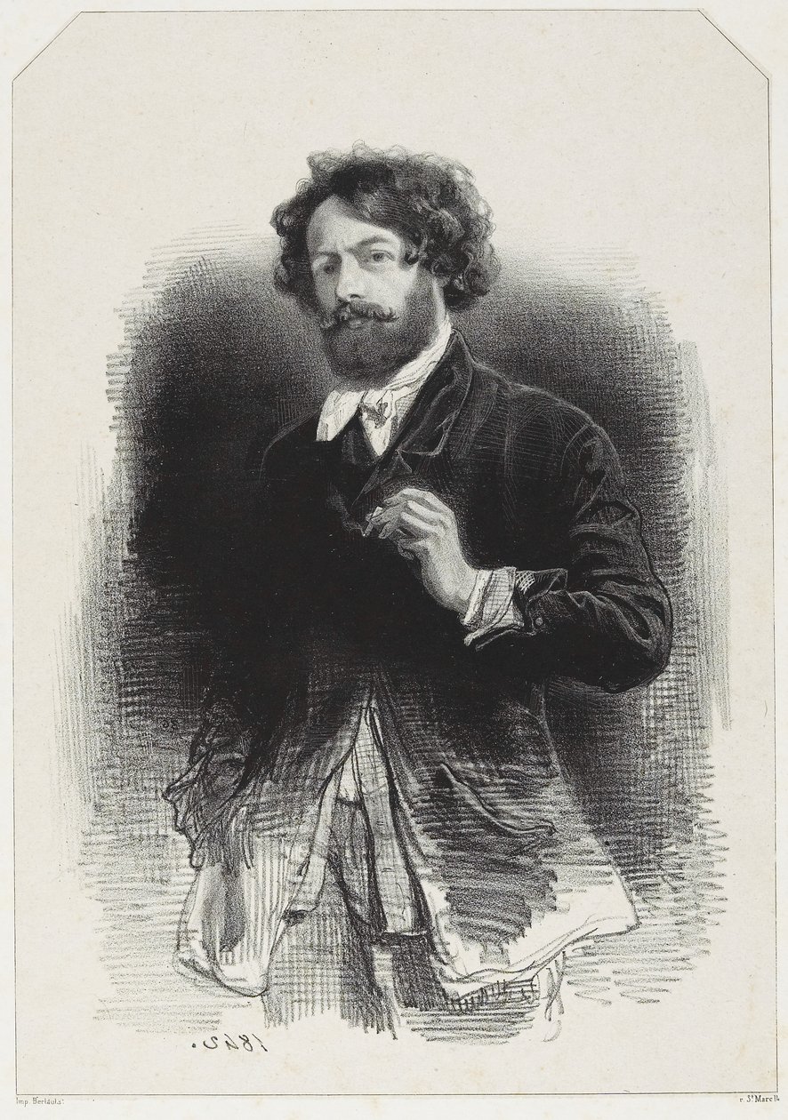 Selvportrett av Paul Gavarni