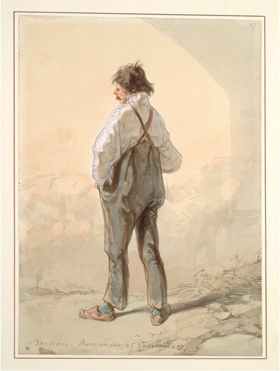 The Suburbs: Stock Raiser and Captain, sannsynligvis 1859-1860. av Paul Gavarni