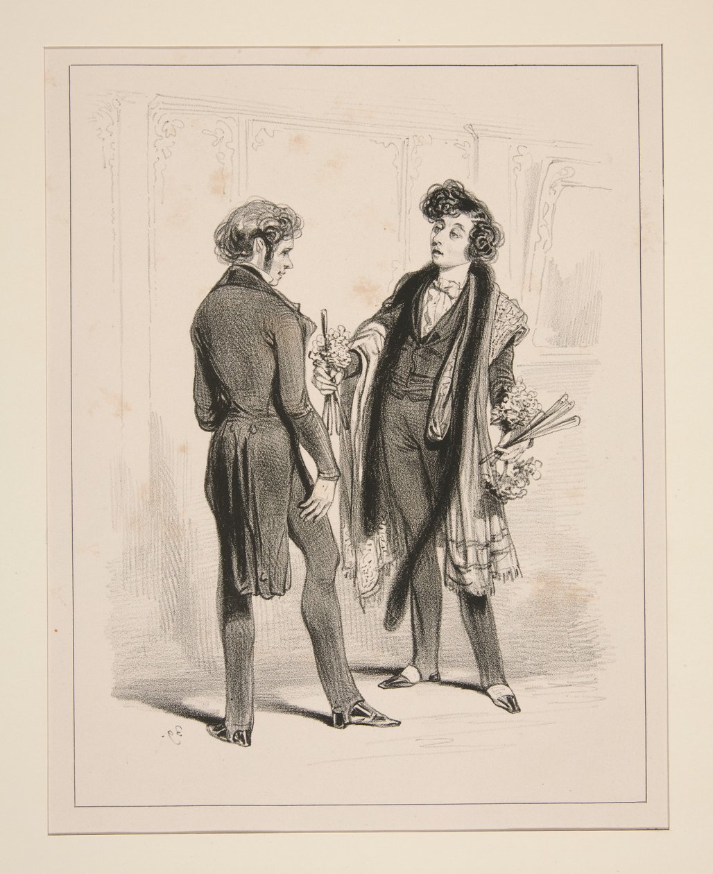 Théâtre du Vaudeville. Le Plastron... av Paul Gavarni