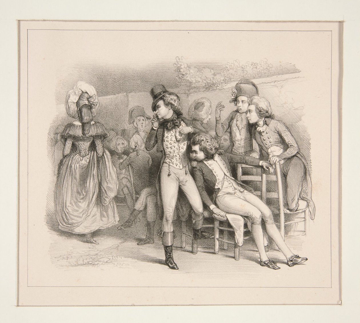 En vakker kvinne i 1790 av Paul Gavarni
