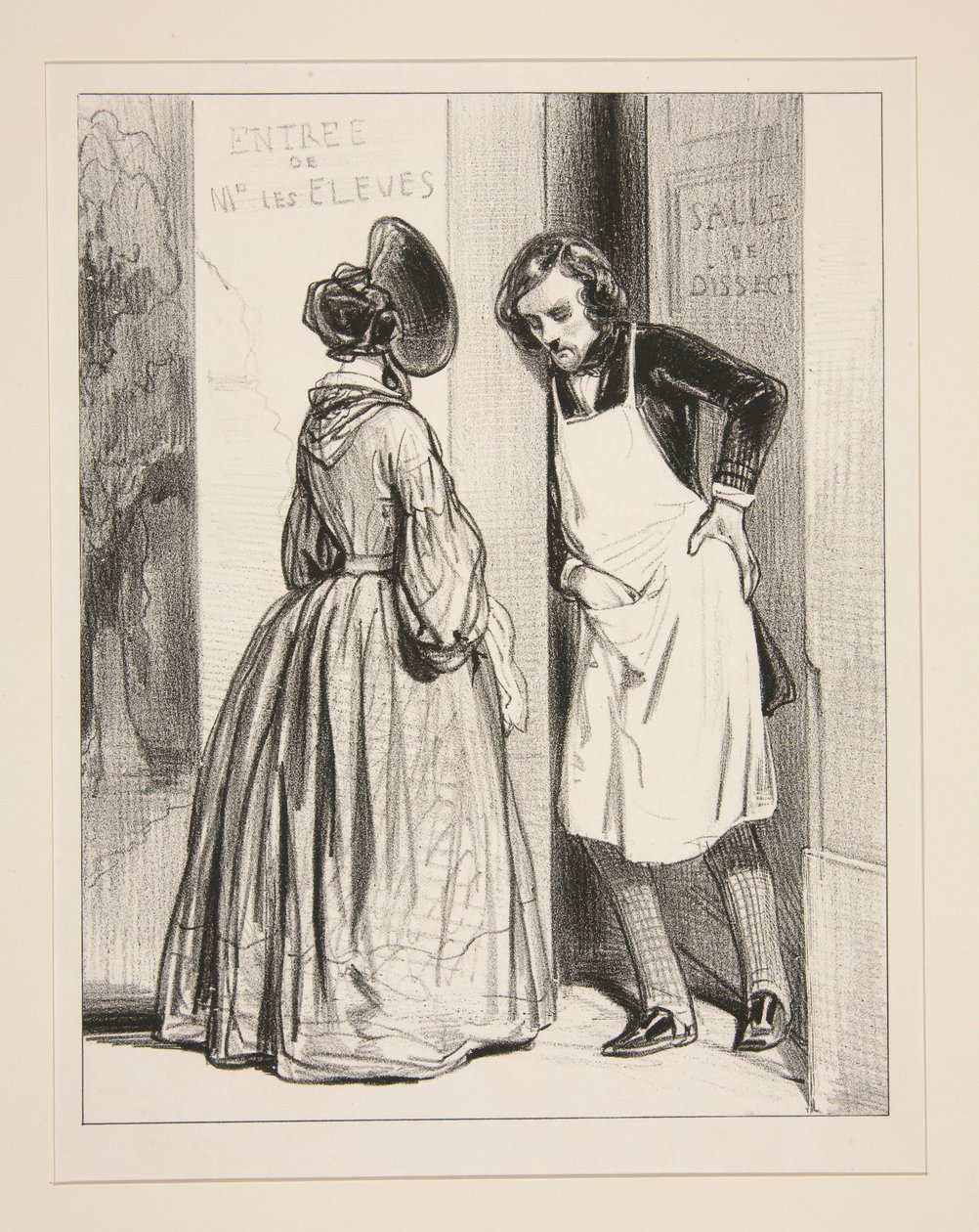 I åtte måneder nå, Auguste, har De lovet meg en liten kappe... av Paul Gavarni