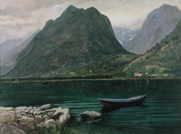 Norsk landskap av Paul Gerhard Rosen