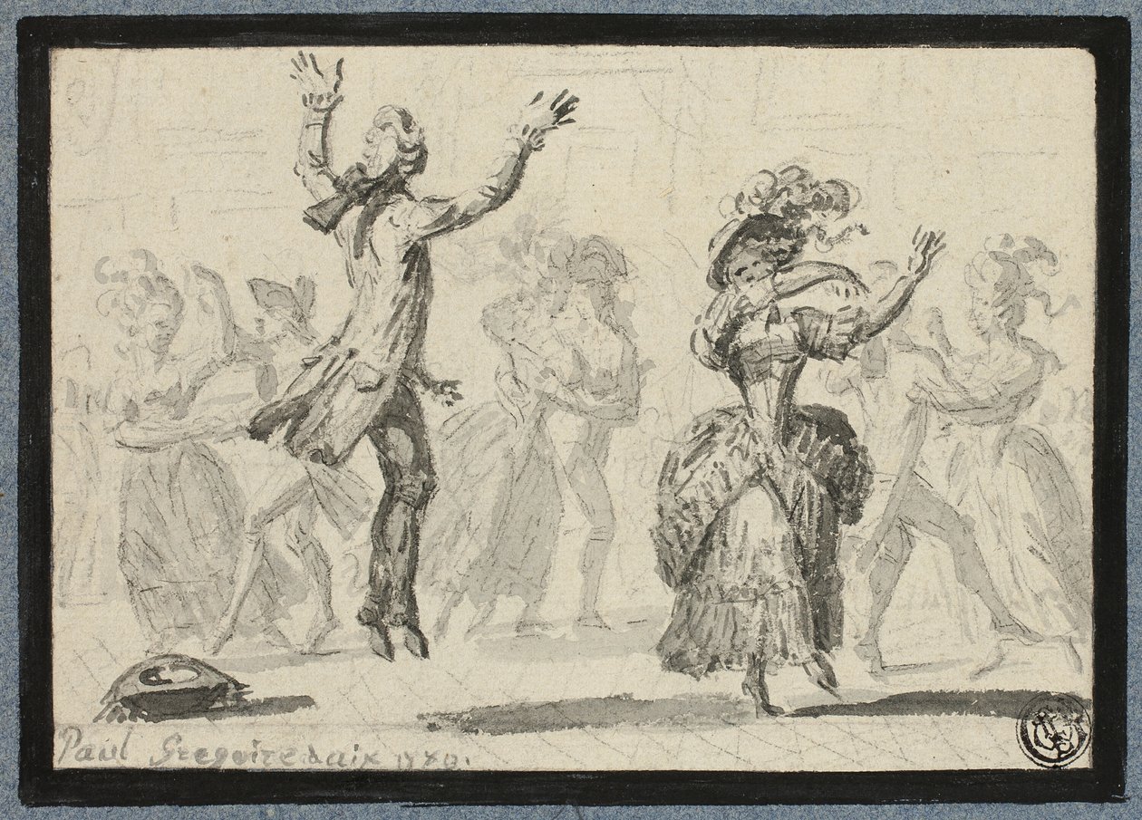 Damer og herrer danser av Paul Gregoire