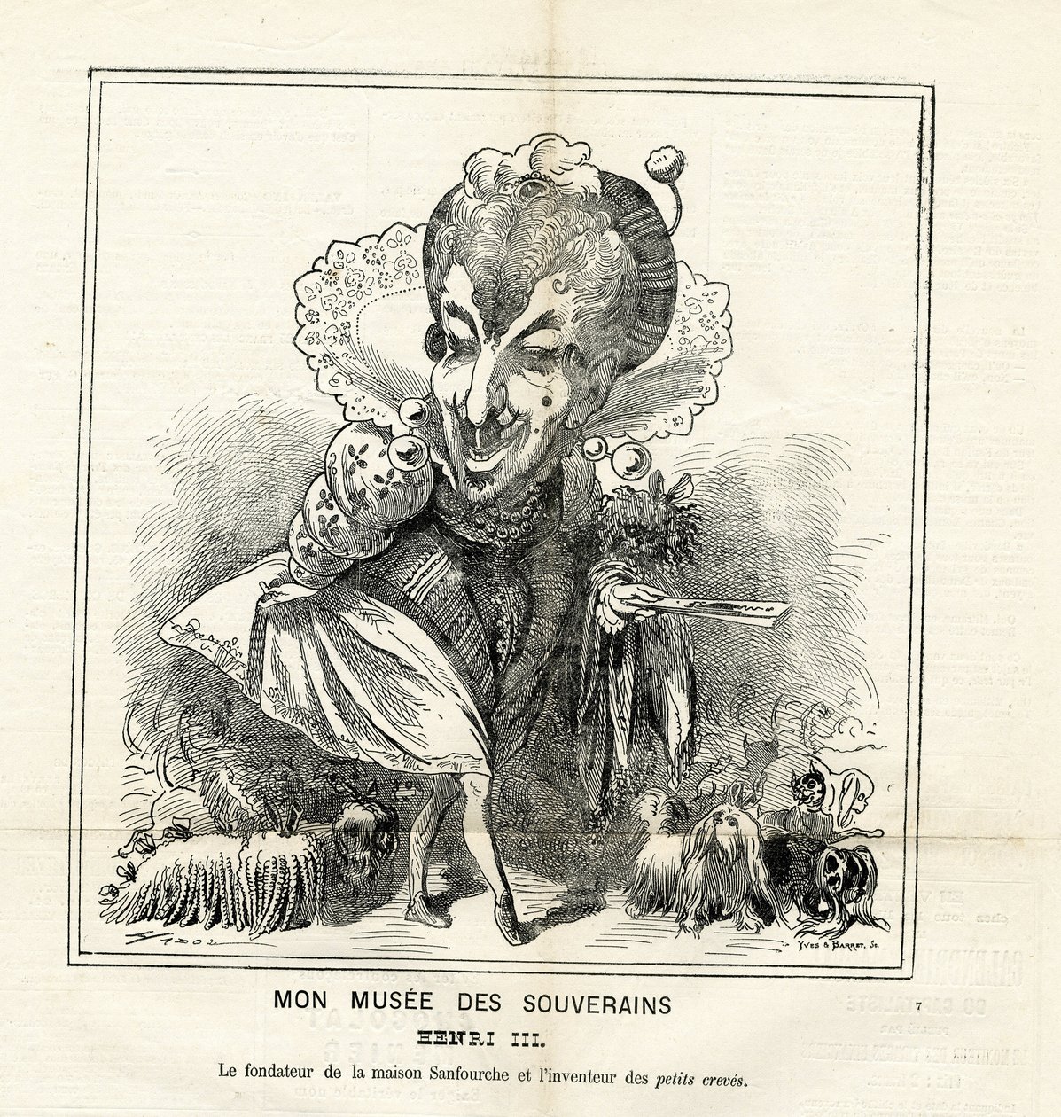 Illustrasjon av Hadol (1835-1875) i Le Charivari av Paul Hadol