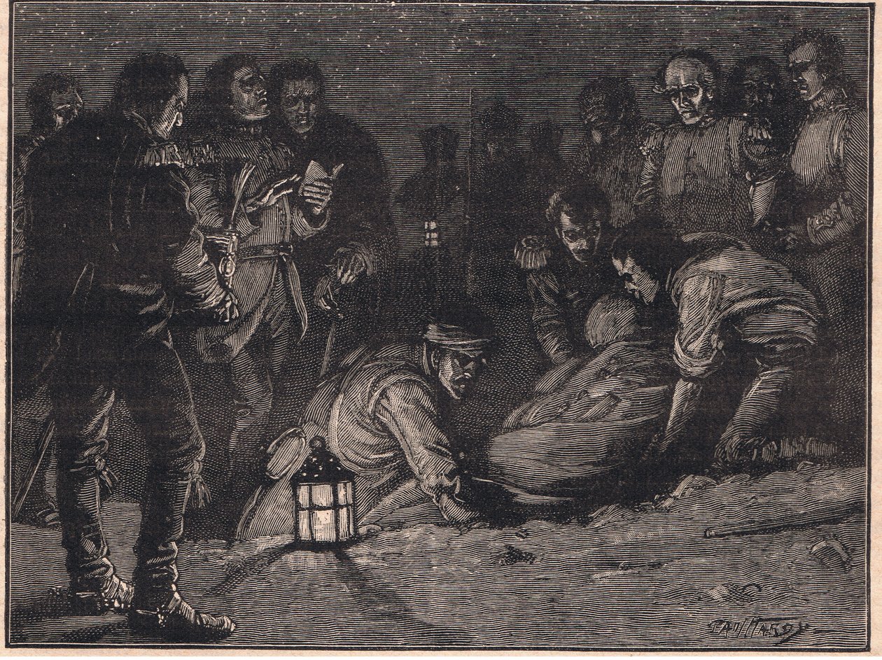 Begravelse av Sir John Moore AD 1809 av Paul Hardy
