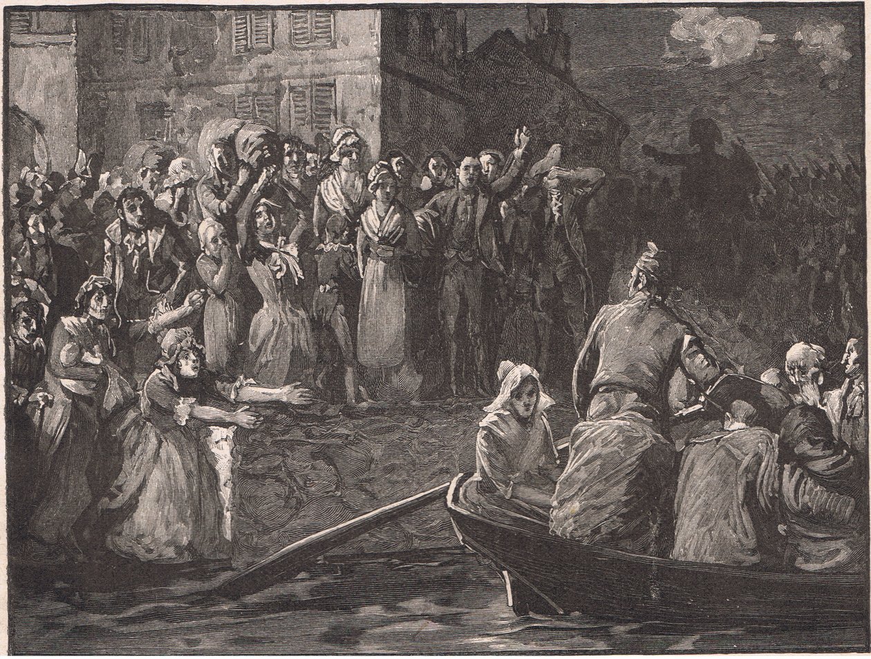 Retreat av royalistene fra Toulon AD 1793 av Paul Hardy