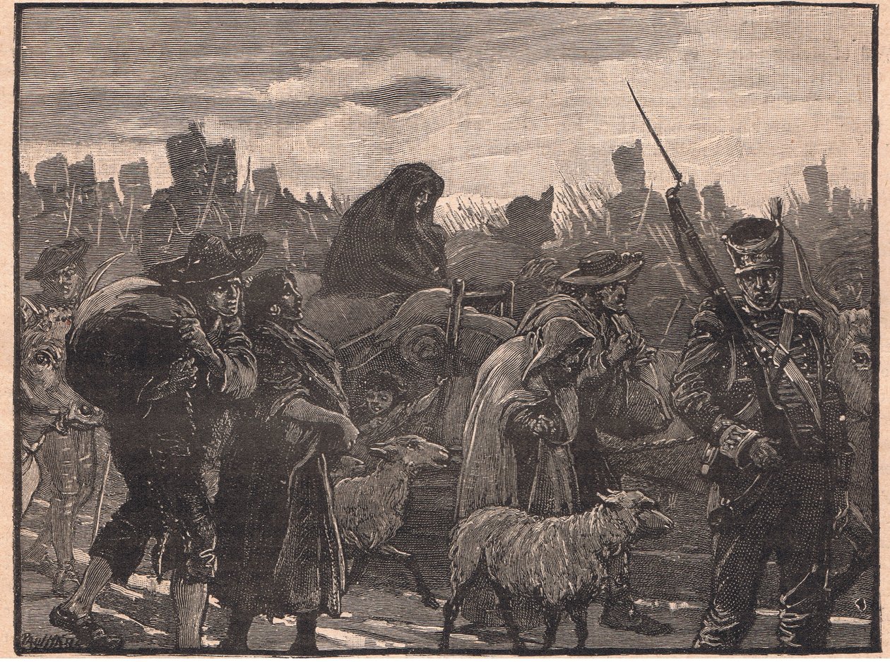 Wellingtons trekker seg tilbake fra Coimbra AD 1810 av Paul Hardy