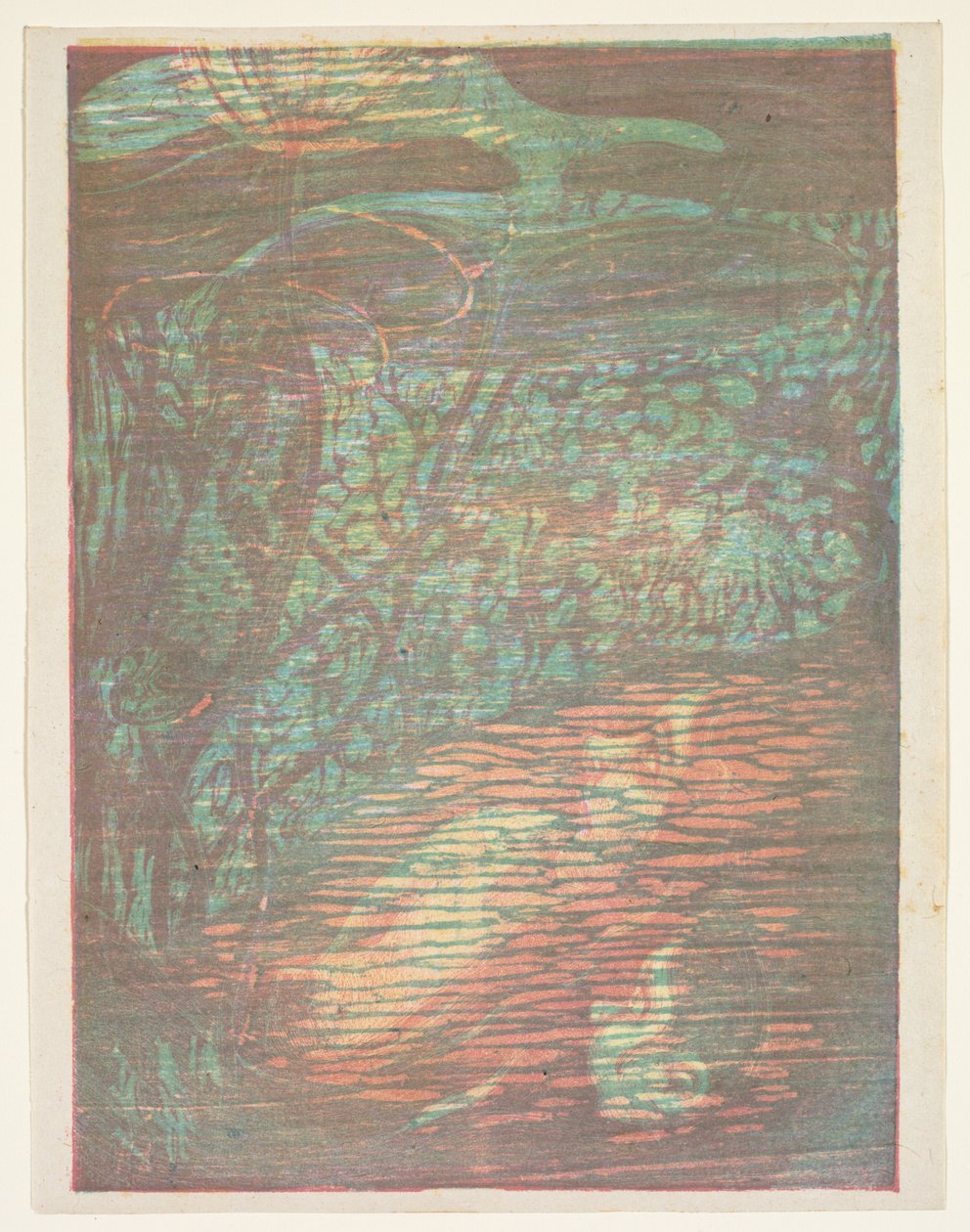 Skremt nymfe (Nymphe Effraye) av Paul Herrmann