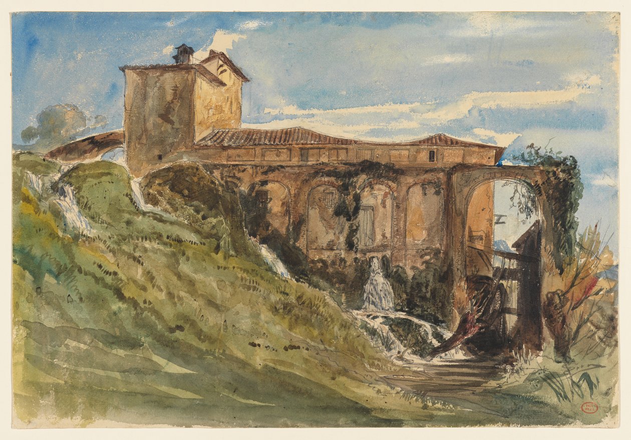 En villa nær Roma av Paul Huet
