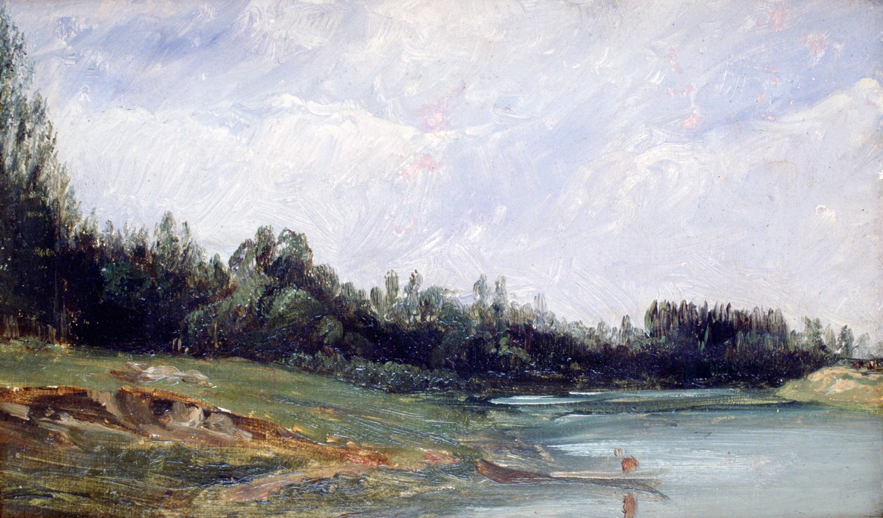 Landskap ved vannkanten, c1823-1869 av Paul Huet