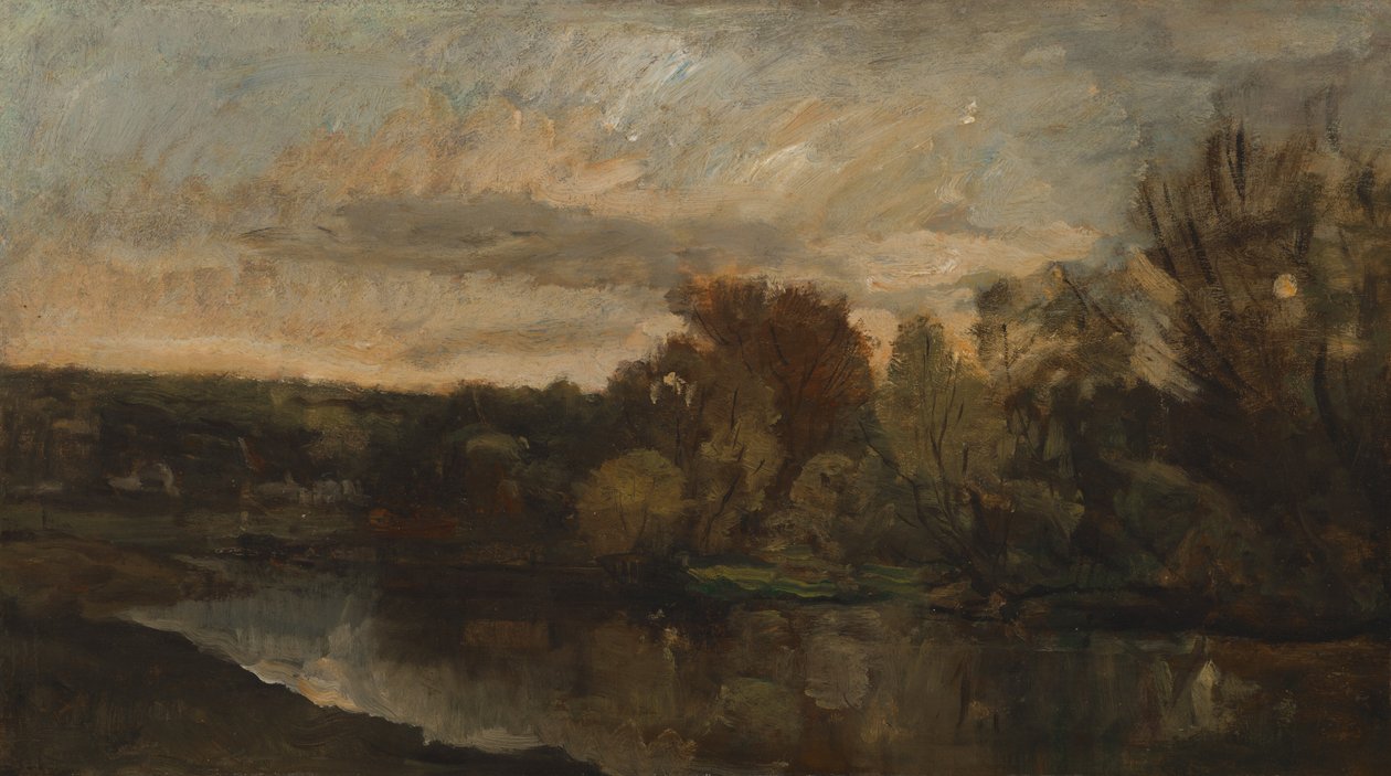Le Bas Meudon, en sving i Seinen nær Paris av Paul Huet