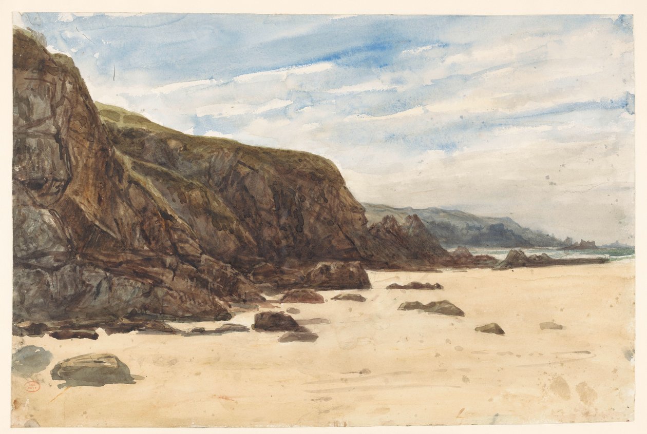 The Black Rocks, fra Villers av Paul Huet
