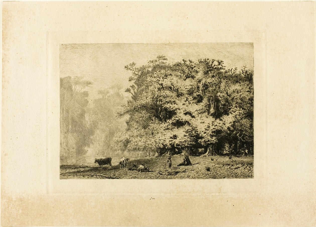 Nær Fontainebleau av Paul Huet
