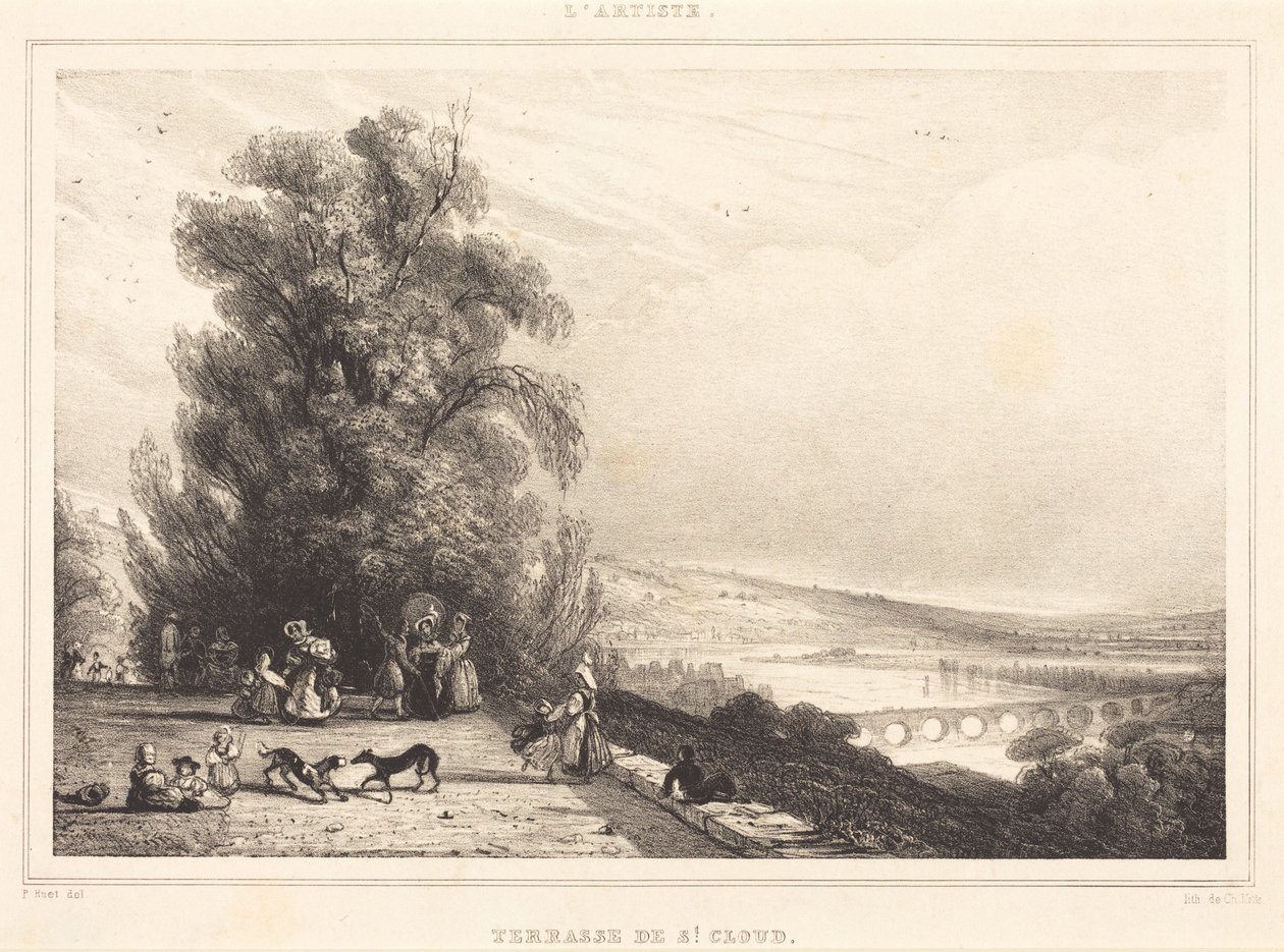 Terrassen ved Saint-Cloud av Paul Huet