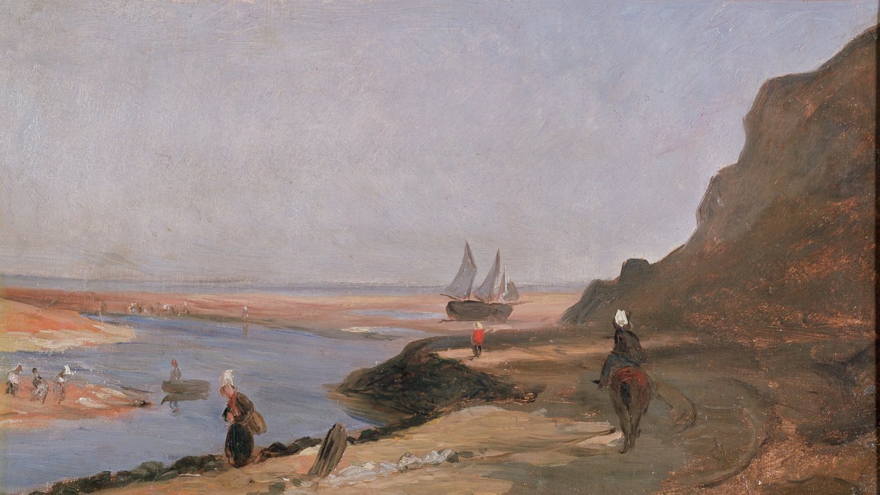Elvemunningen i Trouville, 1864 av Paul Huet