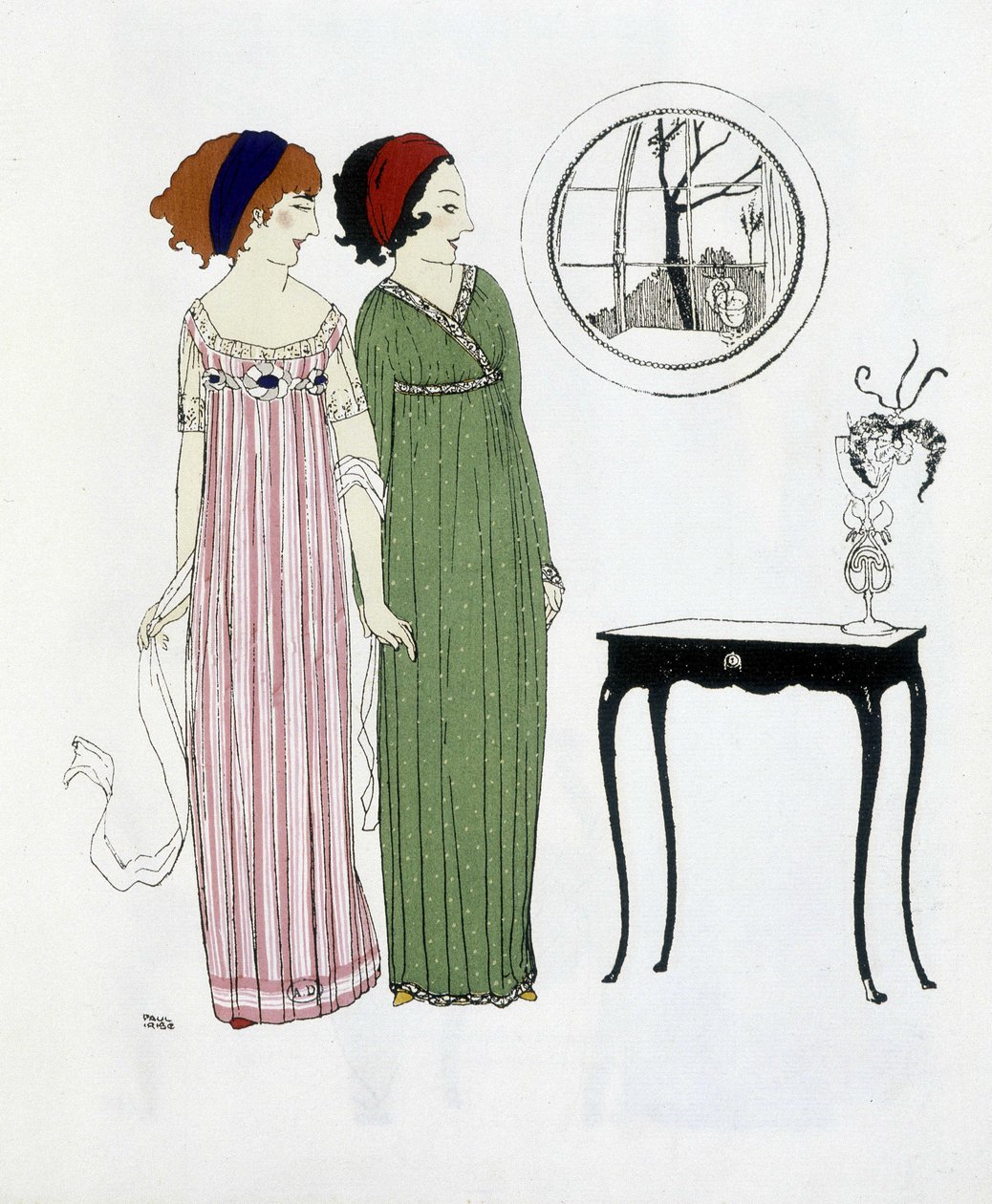 Opprettelsen av Paul Poiret hentet fra "" Les Dresses de Paul Poiret", tegning av Paul Iribe. 1908 av Paul Iribe