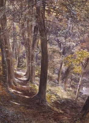 En Woodland Glade av Paul Jacob Naftel