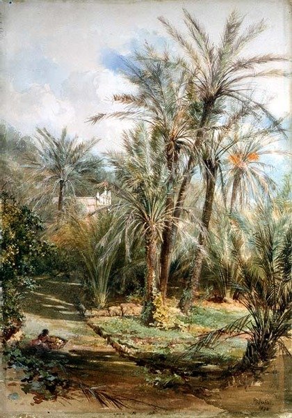 Palmehagen, Bordighera av Paul Jacob Naftel