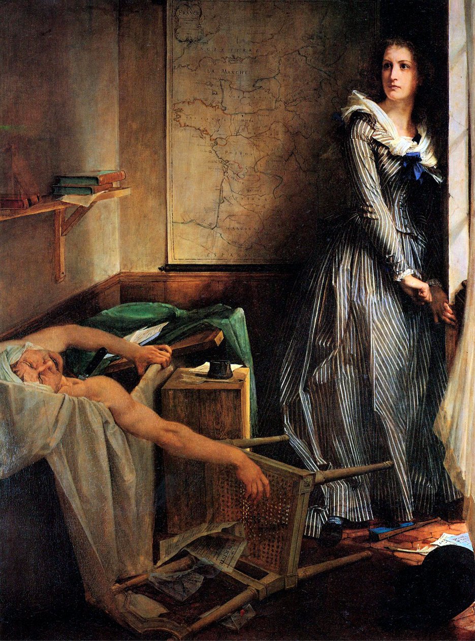 Charlotte Corday etter drapet på Marat, 1861. av Paul Jacques Aimé Baudry