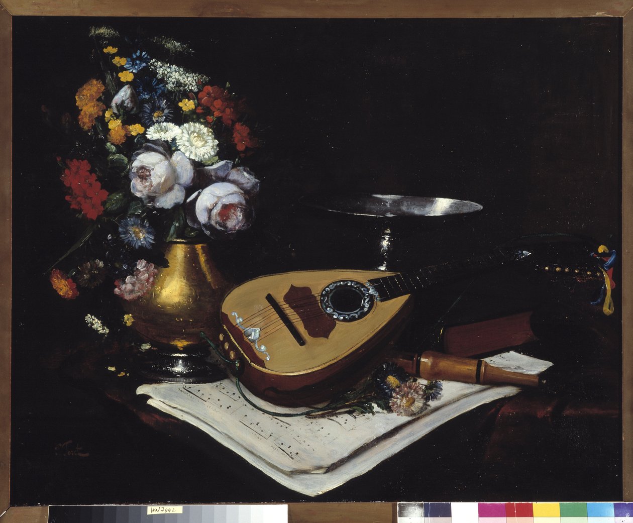 Stilleben med mandolin Maleri av Paul Joret (1800-tallet) 1800-tallet Obligatorisk omtale: Samlingsstiftelsen mv de Provence, Marseille av Paul Joret