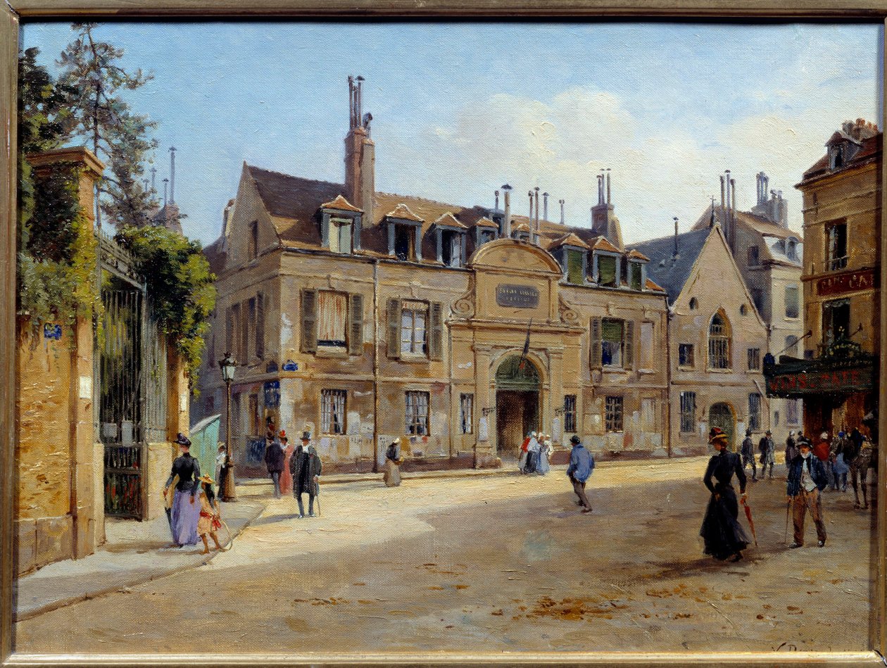 Utsikt over det tidligere Pie-sykehuset i rue Lacepede i Paris Maleri av Victor Dargaud (ca. 1850-ca. 1913) 1904 Søn. 0,24 x 0,38 m Paris, Musee Carnavalet av Paul Joseph Victor Dargaud